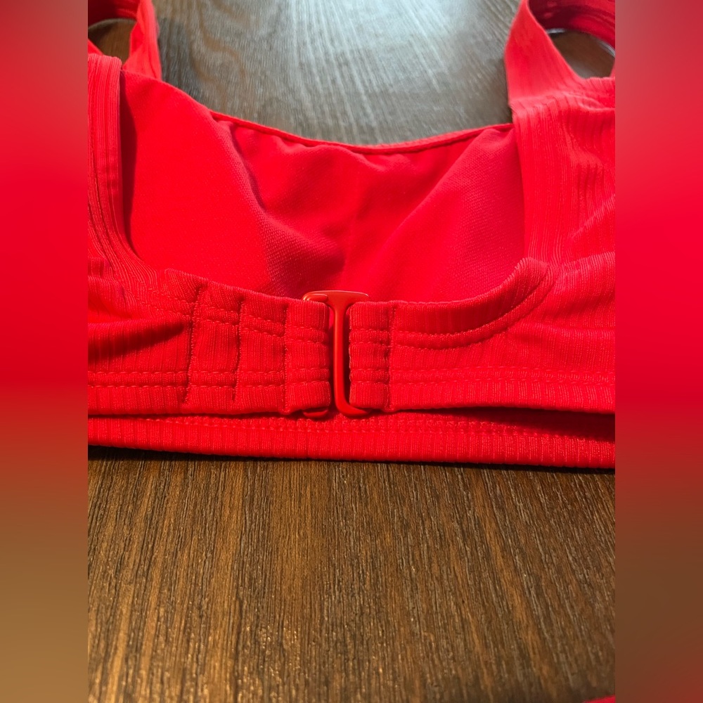 Kona Sol Side Cut Out One Piece Red Swimsuit NWOT Size Small - Picture 5 of 6